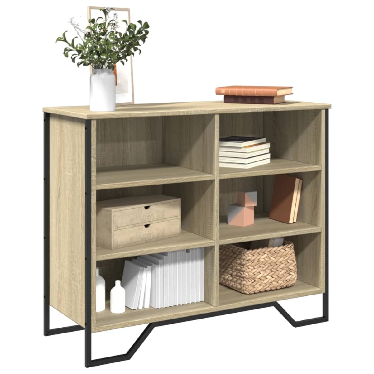 vidaXL Ντουλάπι Sonoma Δρυς 91x35,5x74,5 εκ. από Επεξεργασμένο Ξύλο