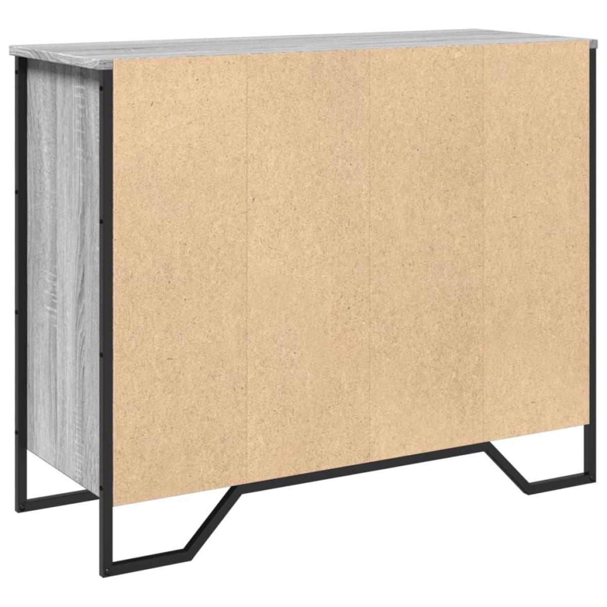 vidaXL Μπουφές Γκρι Sonoma 91x35,5x74,5 εκ. από Επεξεργασμένο Ξύλο