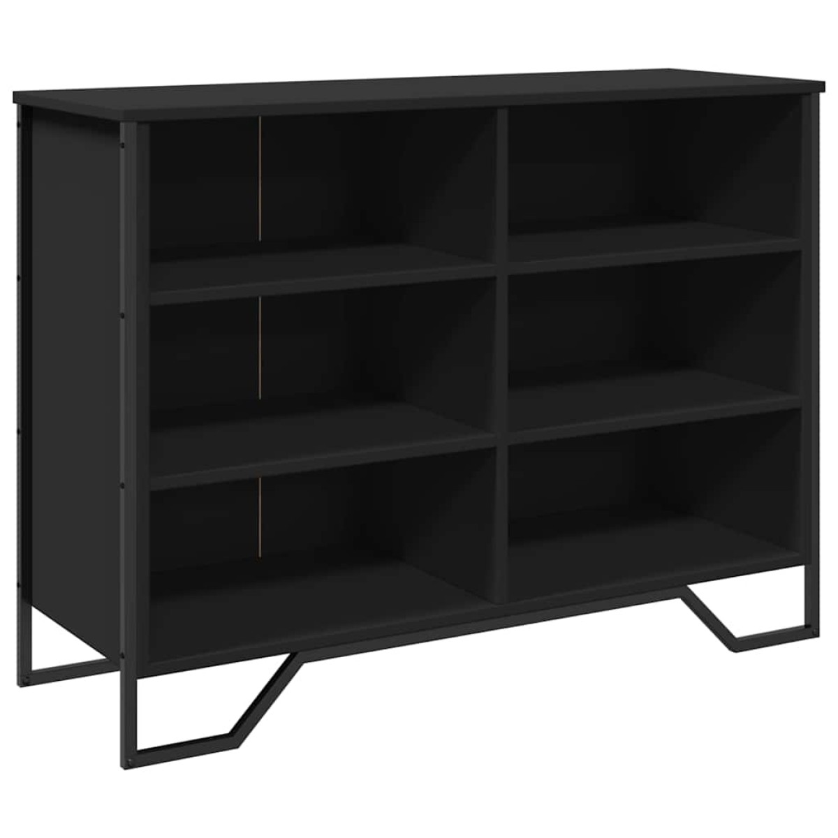 vidaXL Συρταριέρα Μαύρη 101x35,5x74,5 εκ. από Επεξεργασμένο Ξύλο