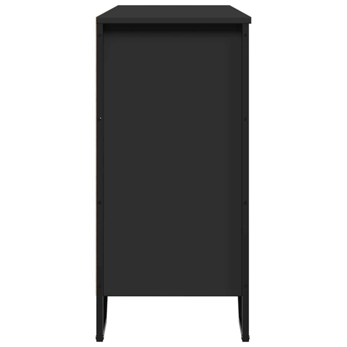 vidaXL Συρταριέρα Μαύρη 101x35,5x74,5 εκ. από Επεξεργασμένο Ξύλο