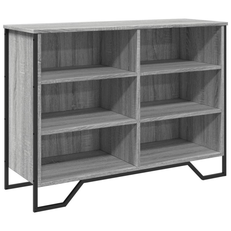 vidaXL Μπουφές Γκρι Sonoma 101x35,5x74,5 εκ. από Επεξεργασμένο Ξύλο