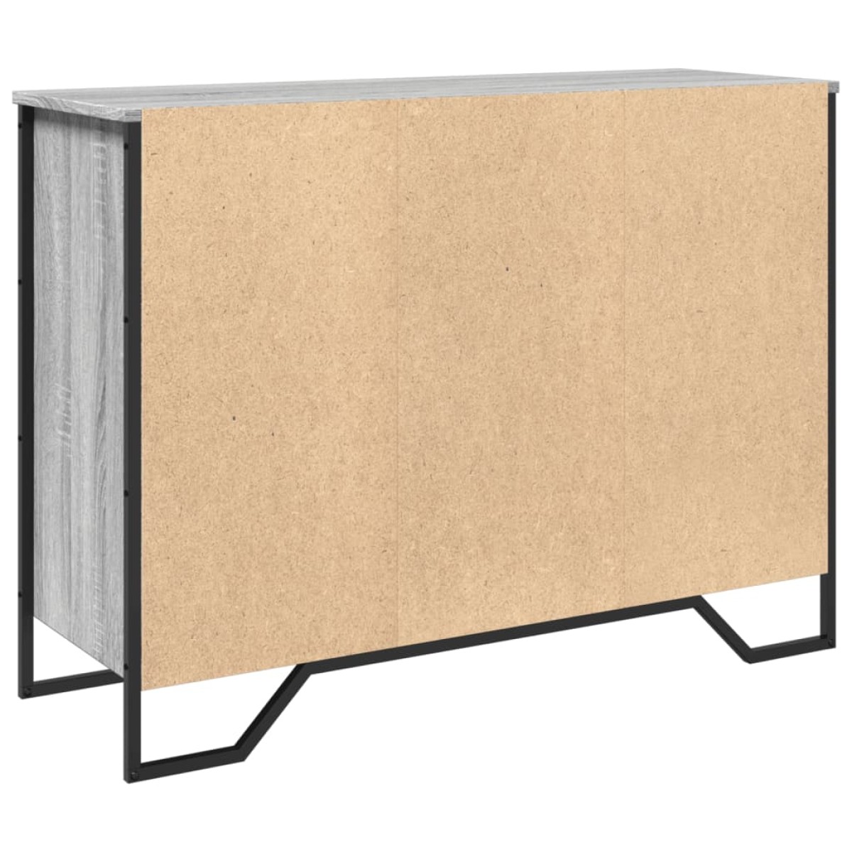 vidaXL Μπουφές Γκρι Sonoma 101x35,5x74,5 εκ. από Επεξεργασμένο Ξύλο