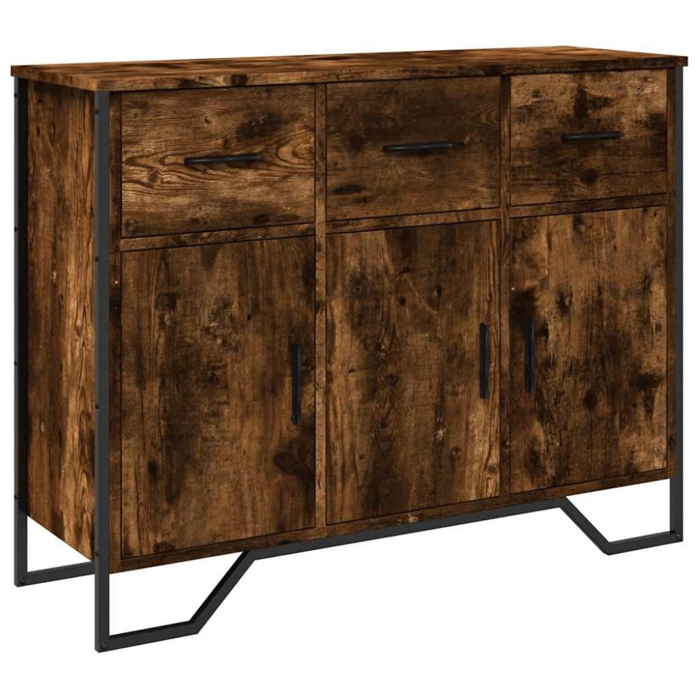 vidaXL Ντουλάπι Καπνιστή Δρυς 97x32,5x74,5 εκ. από Επεξεργ. Ξύλο