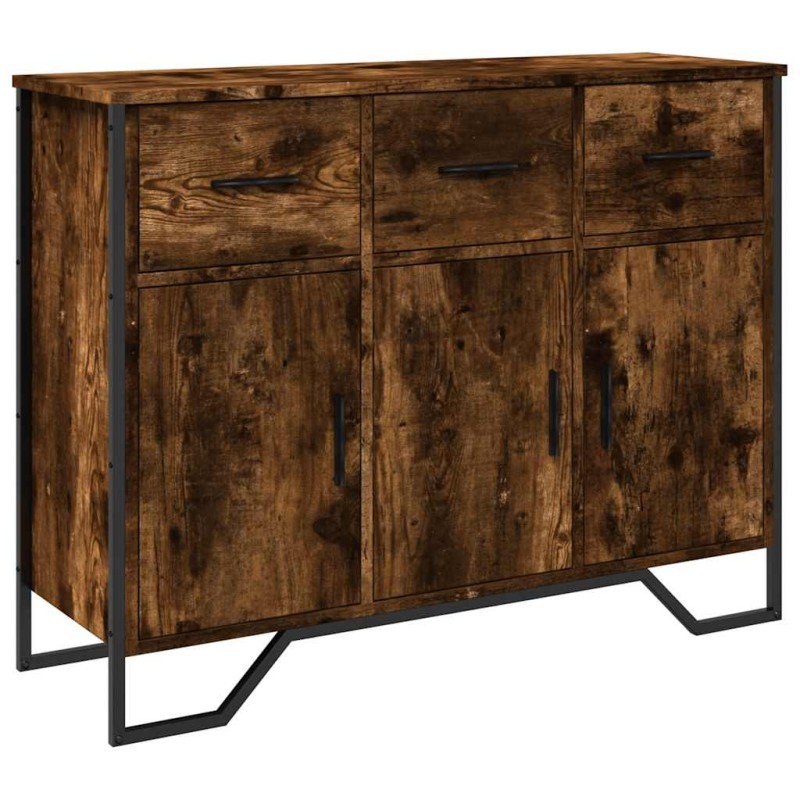 vidaXL Ντουλάπι Καπνιστή Δρυς 97x32,5x74,5 εκ. από Επεξεργ. Ξύλο