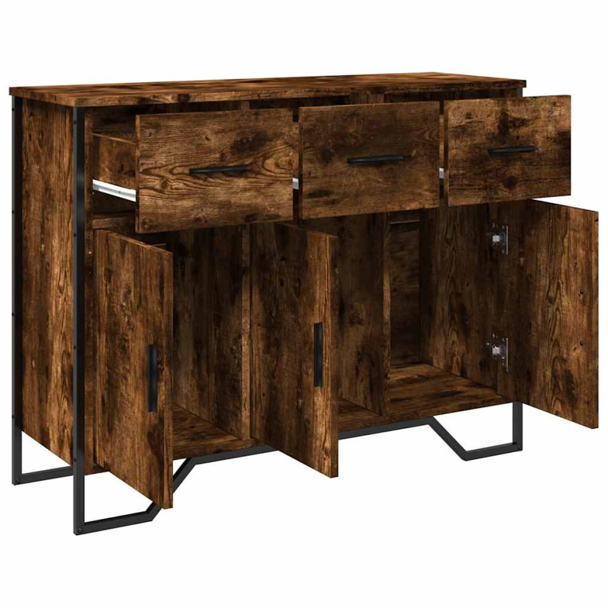 vidaXL Ντουλάπι Καπνιστή Δρυς 97x32,5x74,5 εκ. από Επεξεργ. Ξύλο