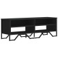 vidaXL Έπιπλο Τηλεόρασης Μαύρο 122 x 34 x 41 εκ. Επεξεργασμένο Ξύλο