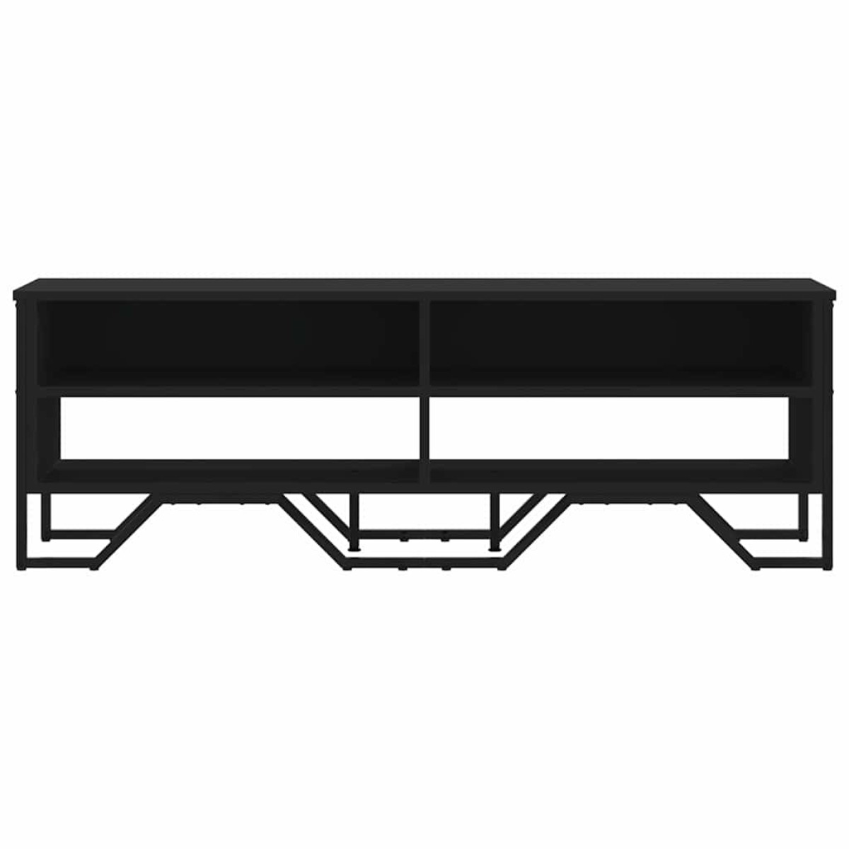 vidaXL Έπιπλο Τηλεόρασης Μαύρο 122 x 34 x 41 εκ. Επεξεργασμένο Ξύλο