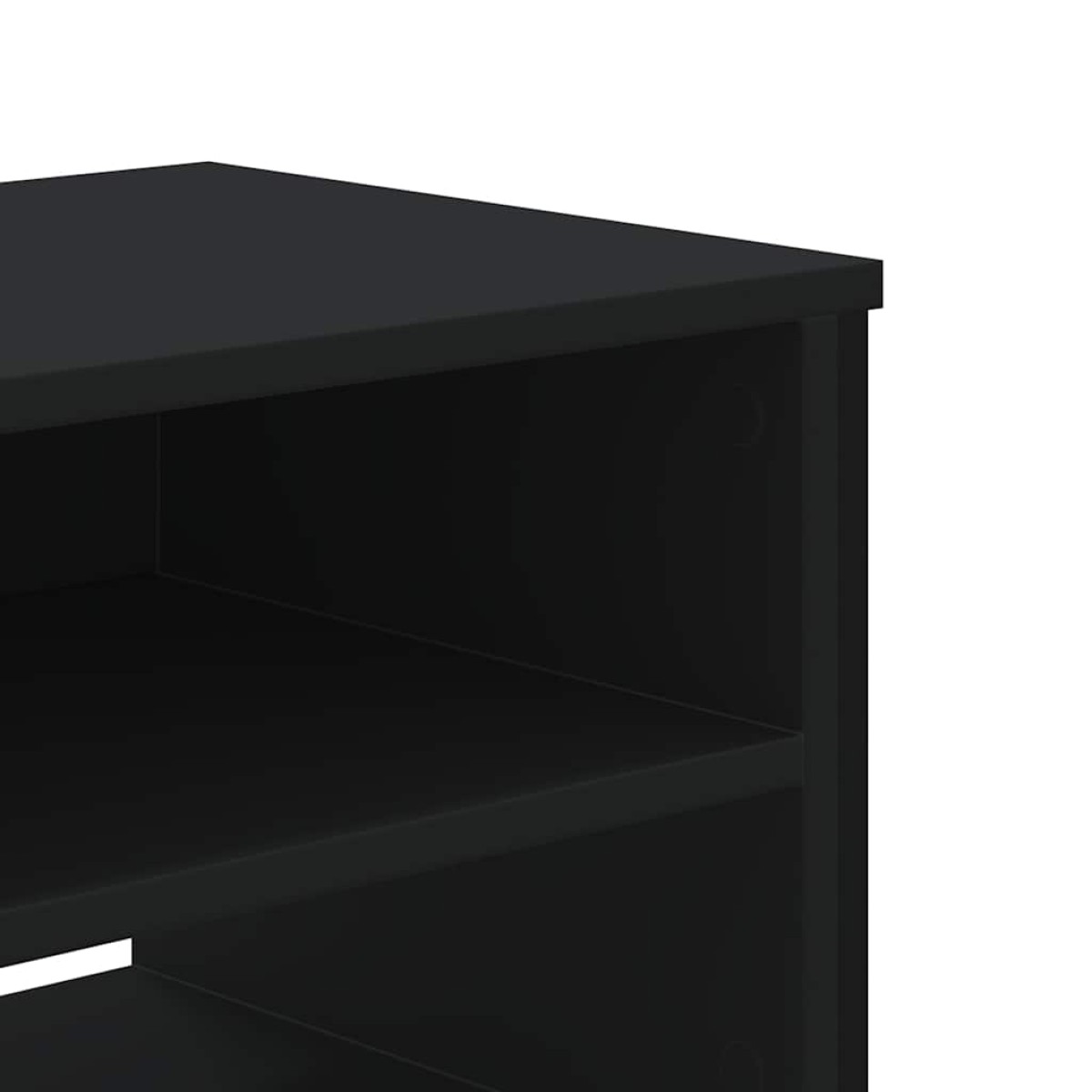 vidaXL Έπιπλο Τηλεόρασης Μαύρο 122 x 34 x 41 εκ. Επεξεργασμένο Ξύλο