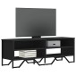 vidaXL Έπιπλο Τηλεόρασης Μαύρο 122 x 34 x 41 εκ. Επεξεργασμένο Ξύλο