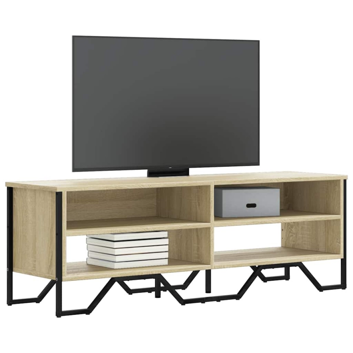 vidaXL Έπιπλο Τηλεόρασης Sonoma Δρυς 122x34x41 εκ. Επεξεργασμένο Ξύλο