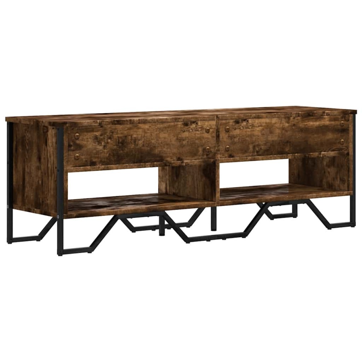 vidaXL Έπιπλο Τηλεόρασης Καπνιστή Δρυς 122x34x41εκ. Επεξεργασμένο Ξύλο