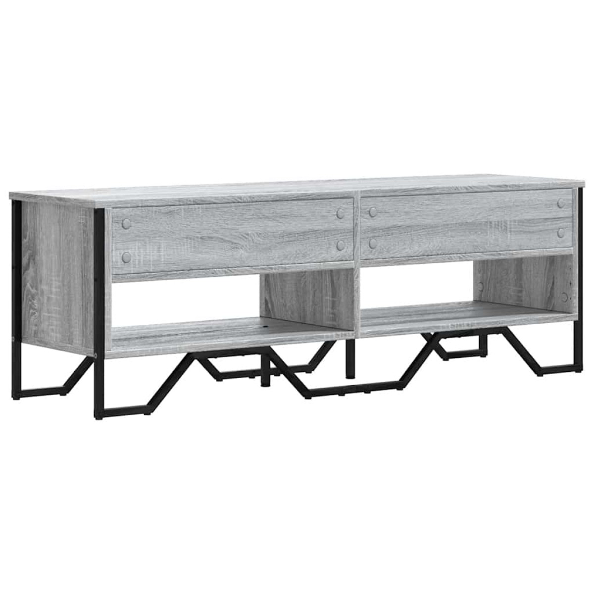 vidaXL Έπιπλο Τηλεόρασης Γκρι Sonoma 122x34x41 εκ. από Επεξεργ. Ξύλο