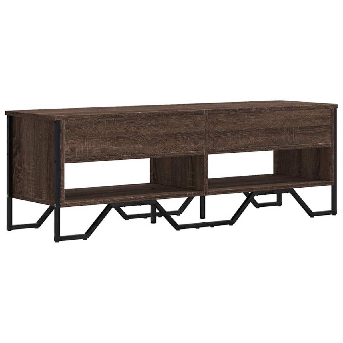 vidaXL Έπιπλο Τηλεόρασης Καπνιστή Δρυς 122x34x41εκ. Επεξεργασμένο Ξύλο