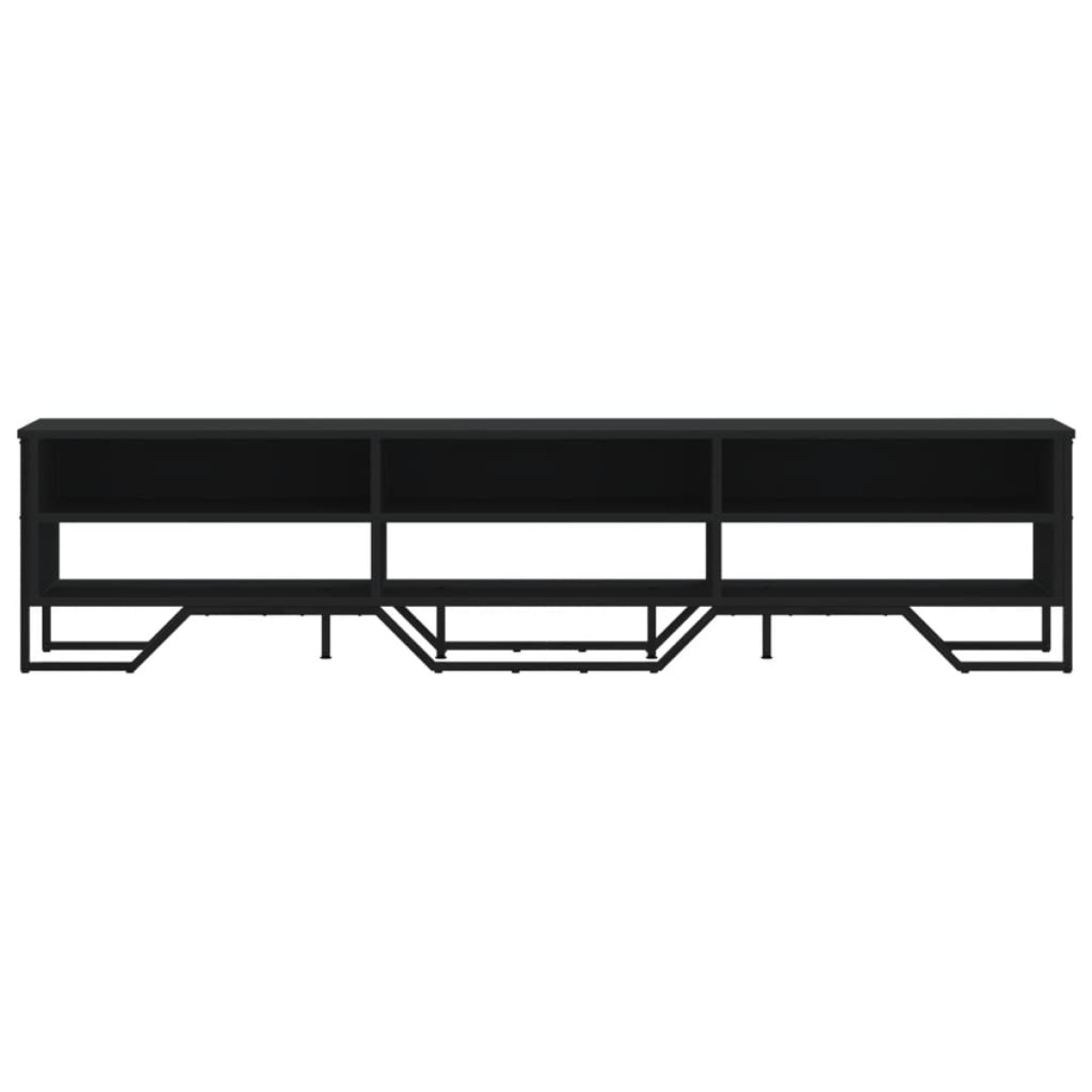 vidaXL Έπιπλο Τηλεόρασης Μαύρο 180x34x41 εκ. από Επεξεργ. Ξύλο