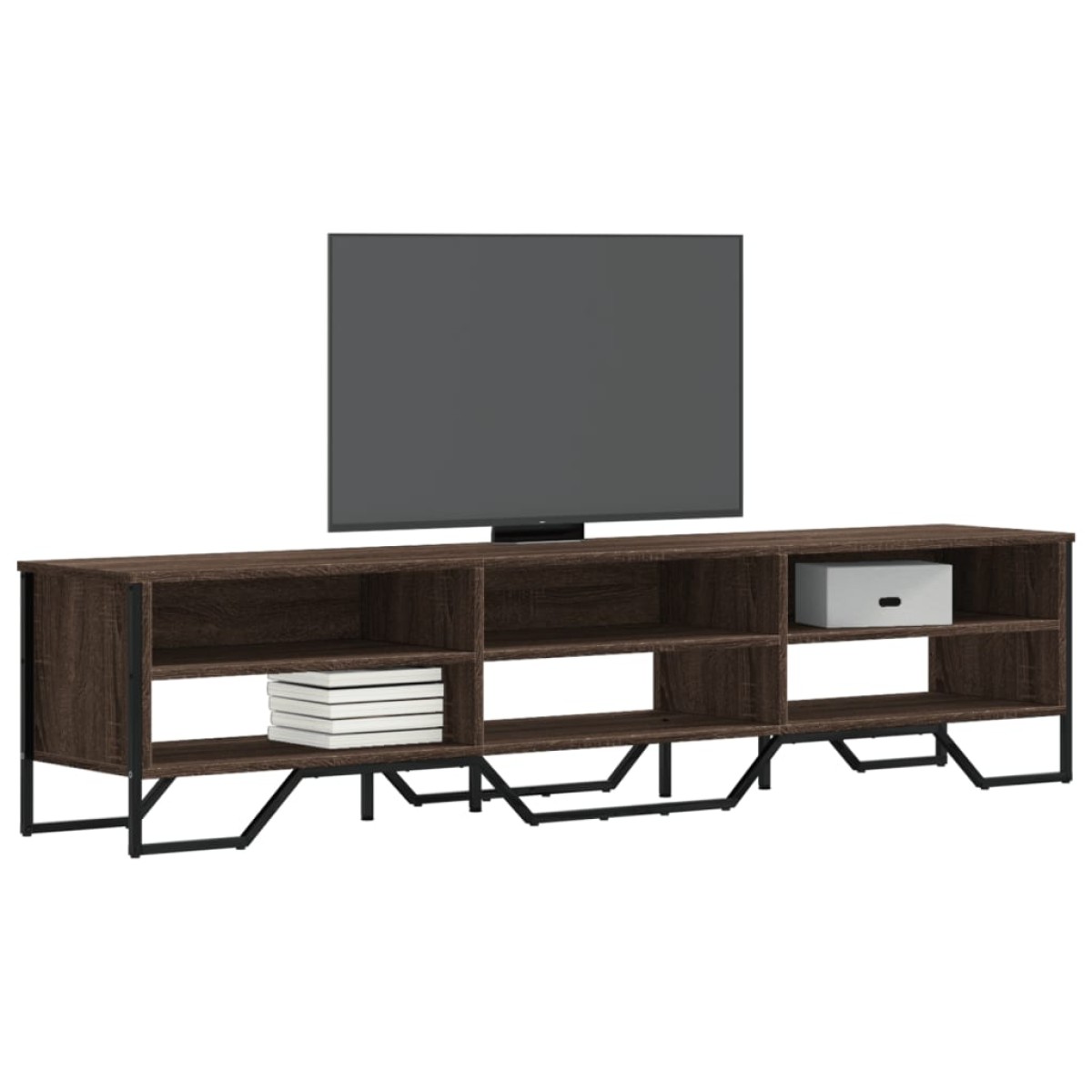 vidaXL Έπιπλο Τηλεόρασης Καφέ Δρυς 180x34x41 εκ. Επεξ. Ξύλο
