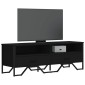 vidaXL Έπιπλο Τηλεόρασης Μαύρο 122 x 34 x 41 εκ. Επεξεργασμένο Ξύλο