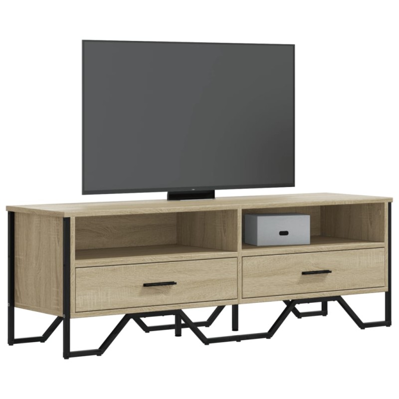 vidaXL Έπιπλο Τηλεόρασης Sonoma Δρυς 122x34x41 εκ. Επεξεργασμένο Ξύλο