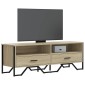 vidaXL Έπιπλο Τηλεόρασης Sonoma Δρυς 122x34x41 εκ. Επεξεργασμένο Ξύλο