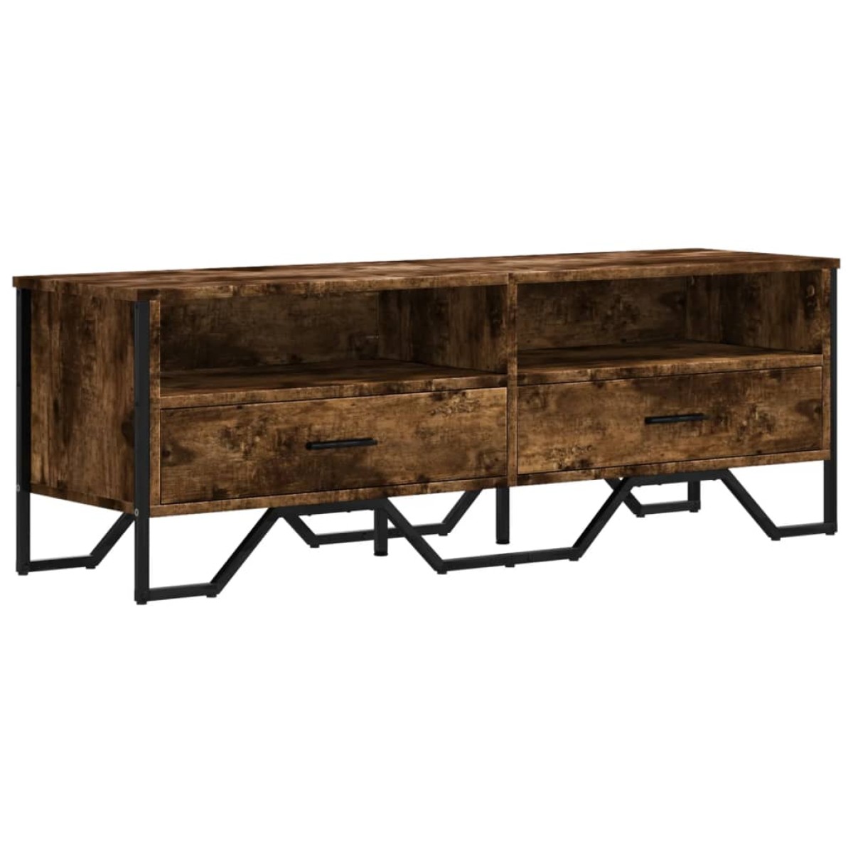 vidaXL Έπιπλο Τηλεόρασης Καπνιστή Δρυς 122x34x41εκ. Επεξεργασμένο Ξύλο