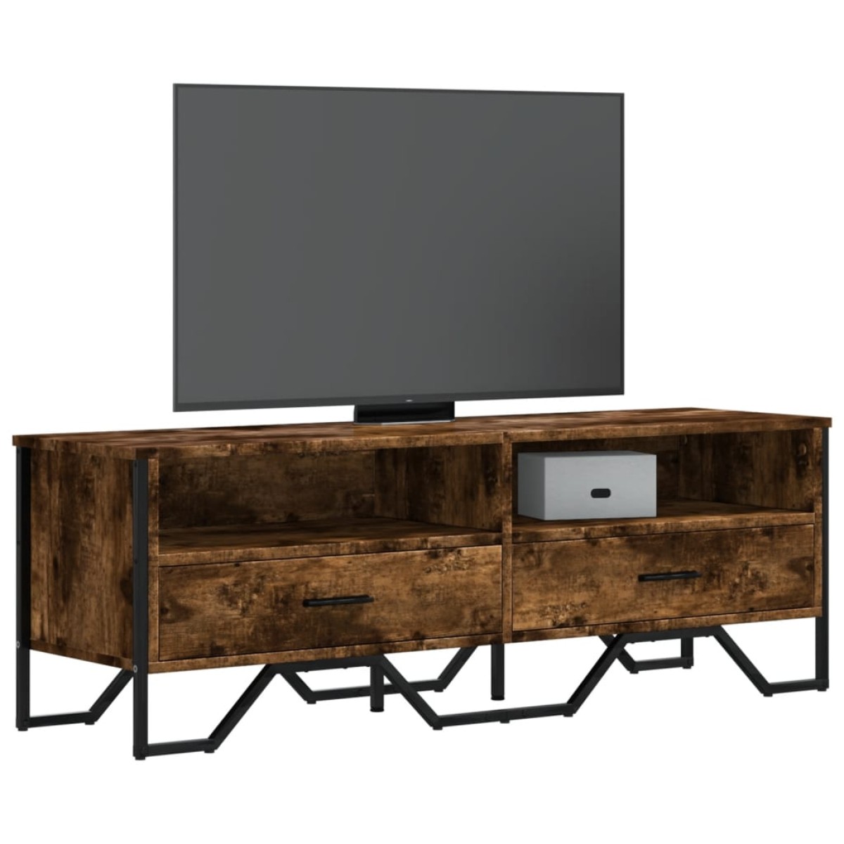 vidaXL Έπιπλο Τηλεόρασης Καπνιστή Δρυς 122x34x41εκ. Επεξεργασμένο Ξύλο