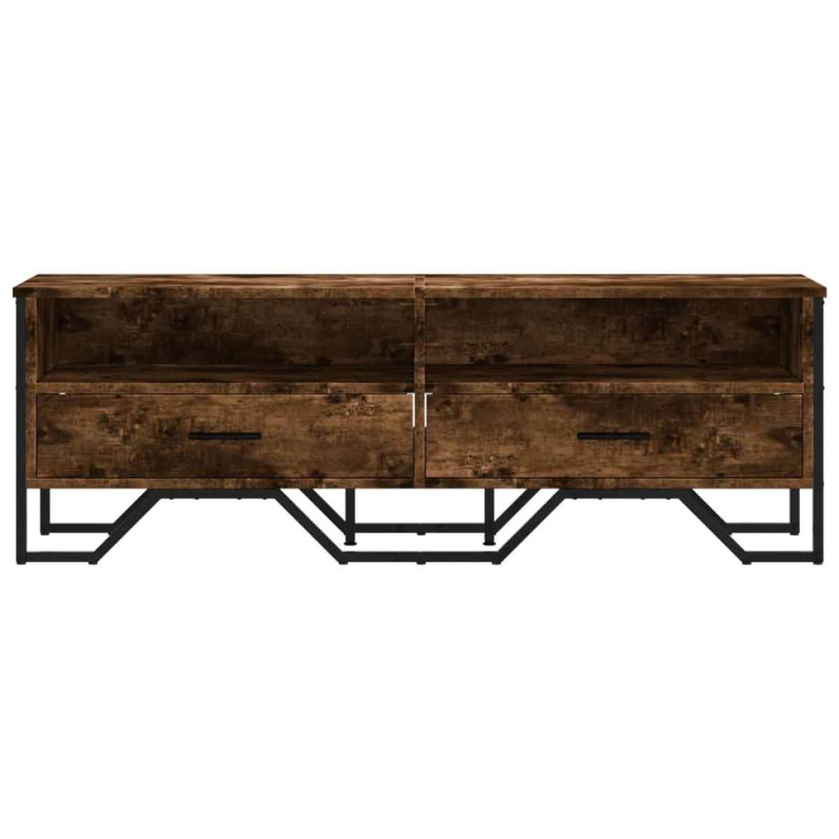 vidaXL Έπιπλο Τηλεόρασης Καπνιστή Δρυς 122x34x41εκ. Επεξεργασμένο Ξύλο