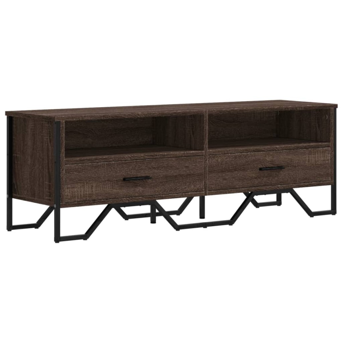 vidaXL Έπιπλο Τηλεόρασης Καπνιστή Δρυς 122x34x41εκ. Επεξεργασμένο Ξύλο
