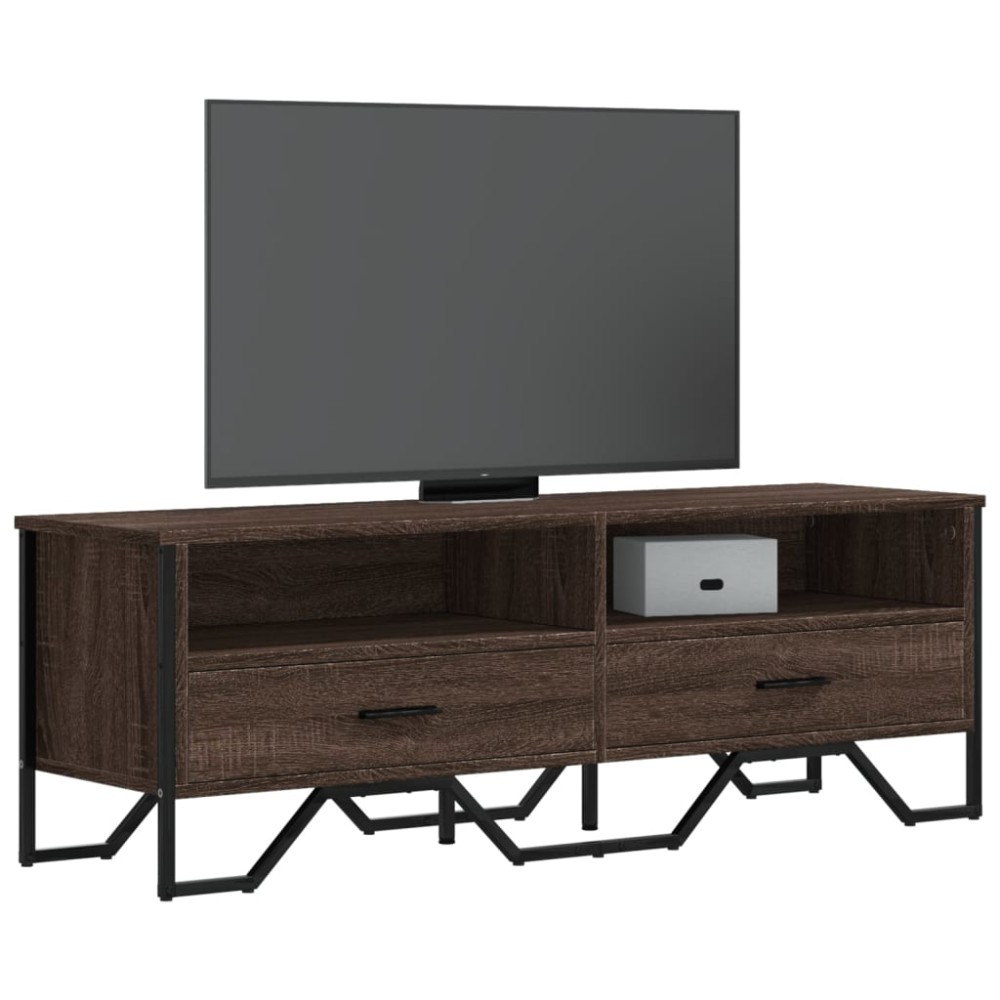 vidaXL Έπιπλο Τηλεόρασης Καπνιστή Δρυς 122x34x41εκ. Επεξεργασμένο Ξύλο