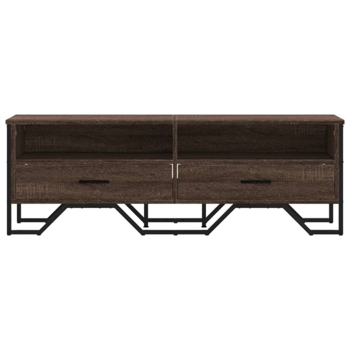 vidaXL Έπιπλο Τηλεόρασης Καπνιστή Δρυς 122x34x41εκ. Επεξεργασμένο Ξύλο