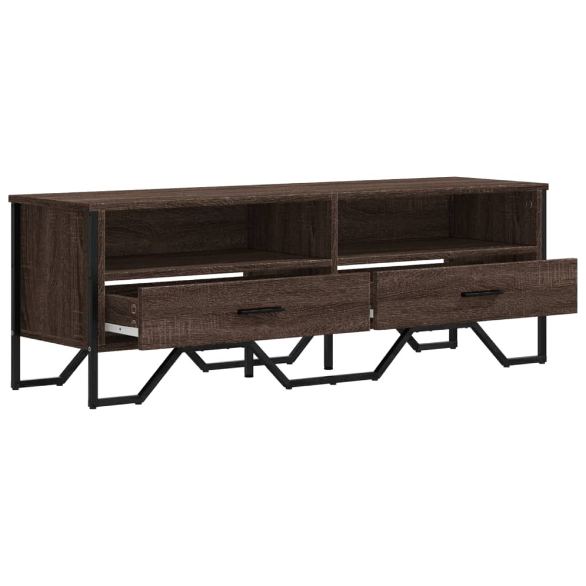 vidaXL Έπιπλο Τηλεόρασης Καπνιστή Δρυς 122x34x41εκ. Επεξεργασμένο Ξύλο