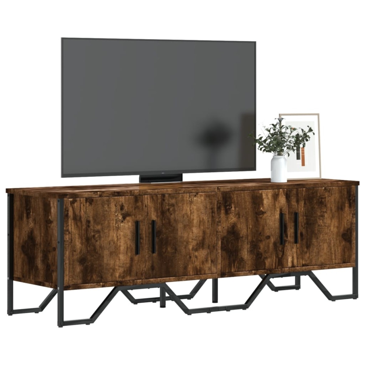 vidaXL Έπιπλο Τηλεόρασης Καπνιστή Δρυς 122x34x41εκ. Επεξεργασμένο Ξύλο
