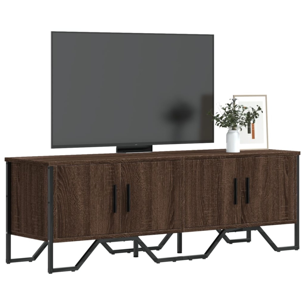 vidaXL Έπιπλο Τηλεόρασης Καπνιστή Δρυς 122x34x41εκ. Επεξεργασμένο Ξύλο