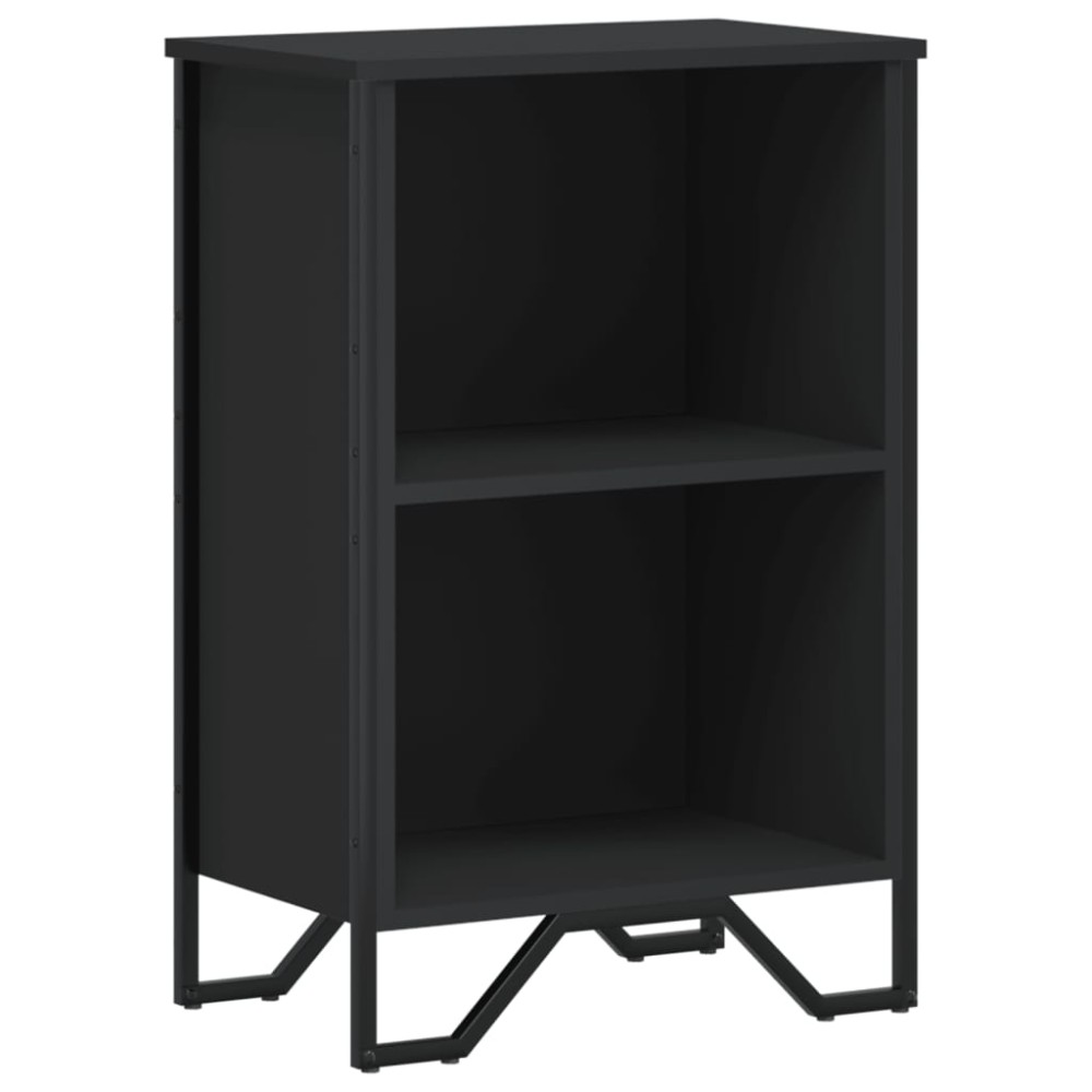 vidaXL Βιβλιοθήκη Μαύρη 50x31x74,5 εκ. από Επεξεργασμένο Ξύλο