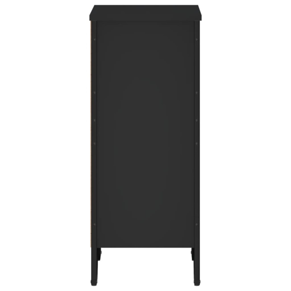 vidaXL Βιβλιοθήκη Μαύρη 50x31x74,5 εκ. από Επεξεργασμένο Ξύλο