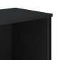 vidaXL Βιβλιοθήκη Μαύρη 50x31x74,5 εκ. από Επεξεργασμένο Ξύλο