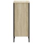 vidaXL Βιβλιοθήκη Sonoma Δρυς 50 x 31 x 74,5εκ. από Επεξεργασμένο Ξύλο