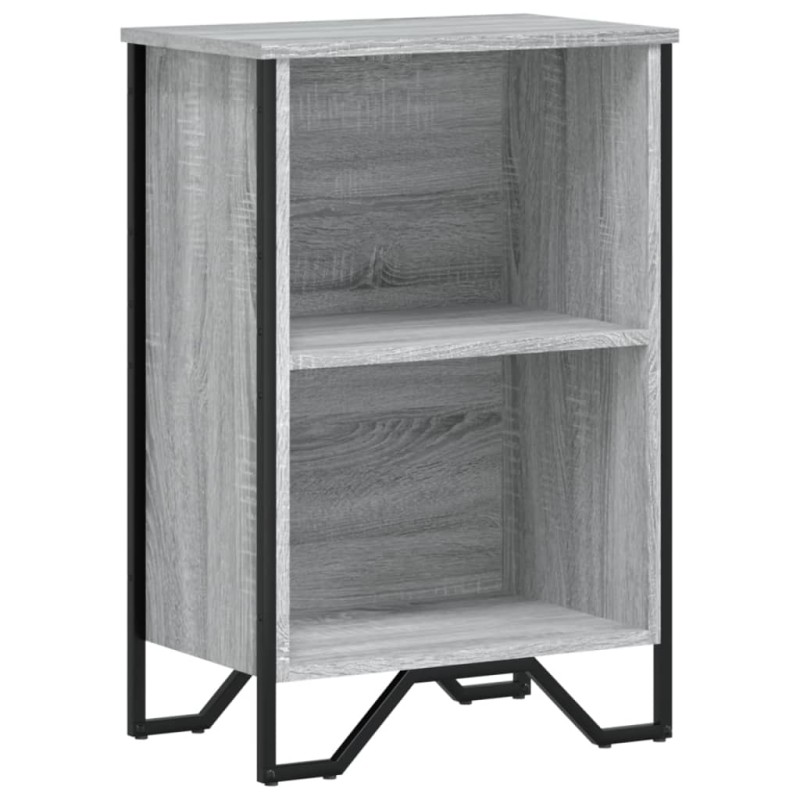 vidaXL Βιβλιοθήκη Γκρι Sonoma 50x31x74,5 εκ. από Επεξεργ. Ξύλο