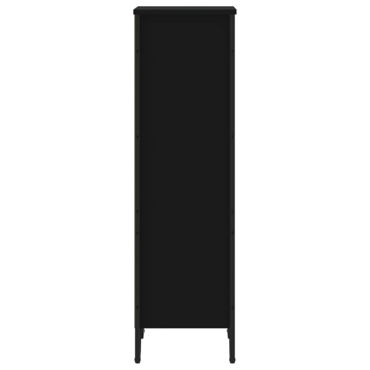 vidaXL Βιβλιοθήκη Μαύρη 50x31x106 εκ. από Επεξεργασμένο Ξύλο