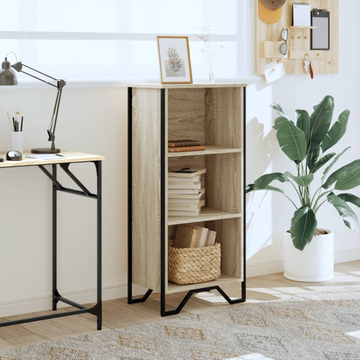 vidaXL Βιβλιοθήκη Sonoma Δρυς 50x31x106 εκ. από Επεξεργασμένο Ξύλο