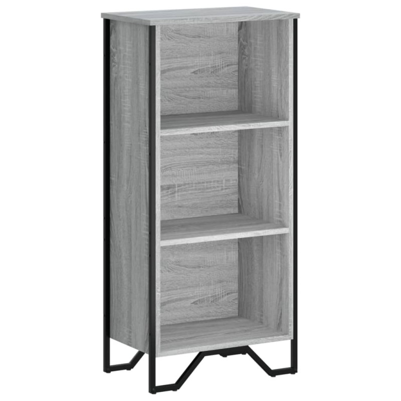 vidaXL Βιβλιοθήκη Γκρι Sonoma 50x31x106 εκ. από Επεξεργ. Ξύλο