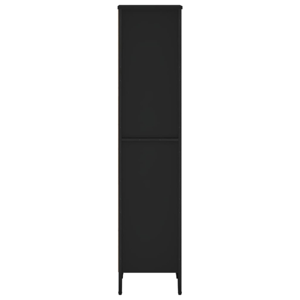 vidaXL Βιβλιοθήκη Μαύρη 50x31x137,5 εκ. από Επεξεργασμένο Ξύλο