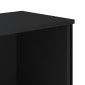 vidaXL Βιβλιοθήκη Μαύρη 50x31x137,5 εκ. από Επεξεργασμένο Ξύλο