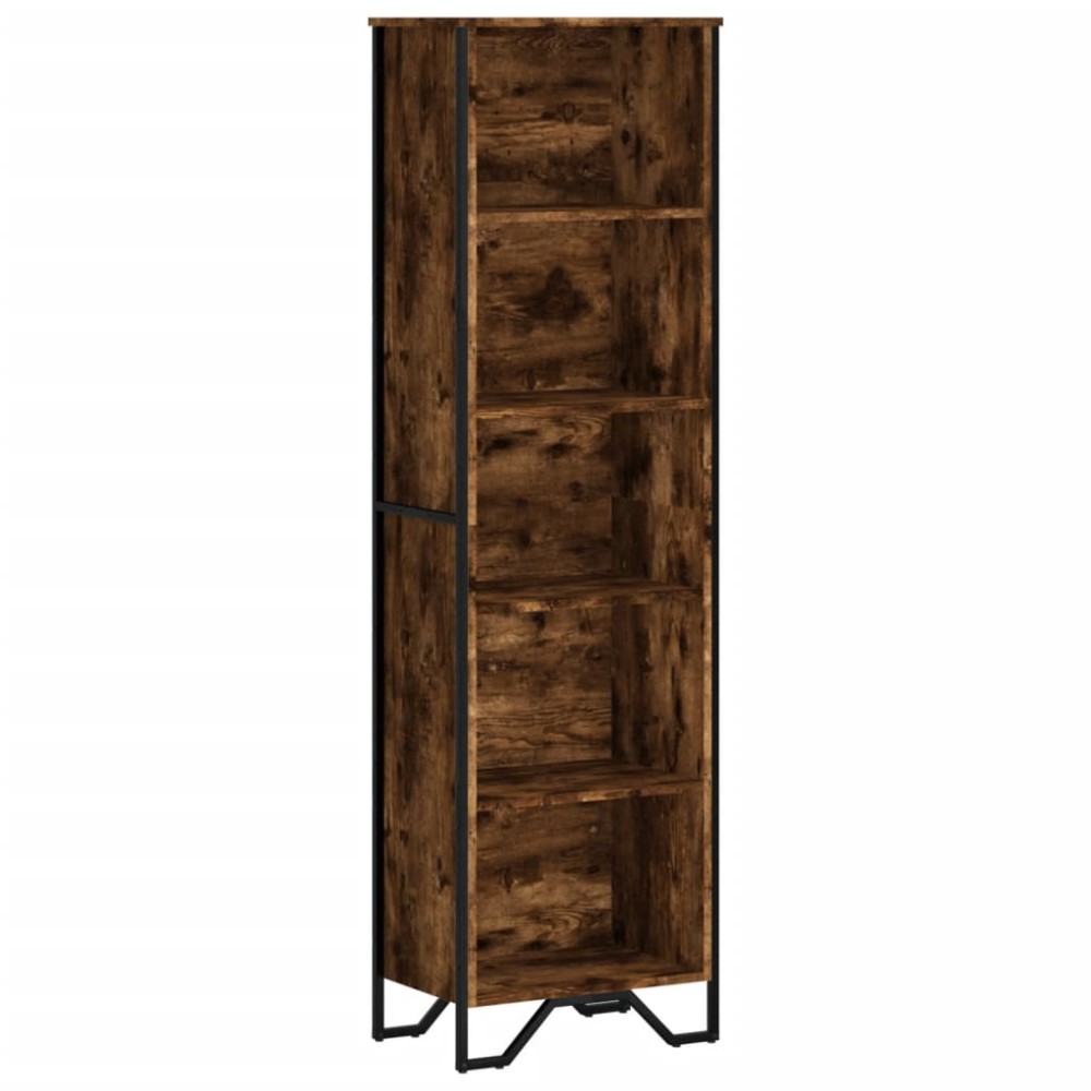 vidaXL Βιβλιοθήκη Καπνιστή Δρυς 50x31x169 εκ. από Επεξεργασμένο Ξύλο