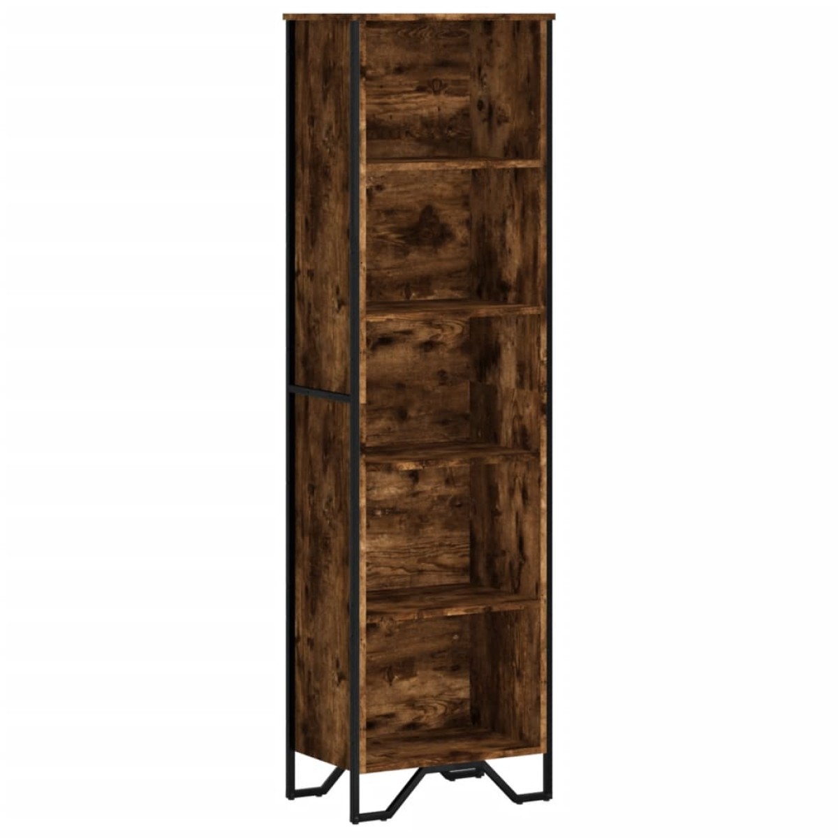vidaXL Βιβλιοθήκη Καπνιστή Δρυς 50x31x169 εκ. από Επεξεργασμένο Ξύλο