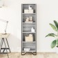 vidaXL Βιβλιοθήκη Γκρι Sonoma 50x31x169 εκ. από Επεξεργ. Ξύλο