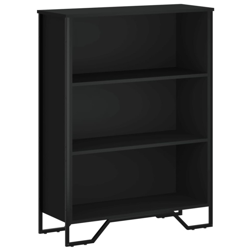 vidaXL Βιβλιοθήκη Μαύρη 80x31x106 εκ. από Επεξεργασμένο Ξύλο