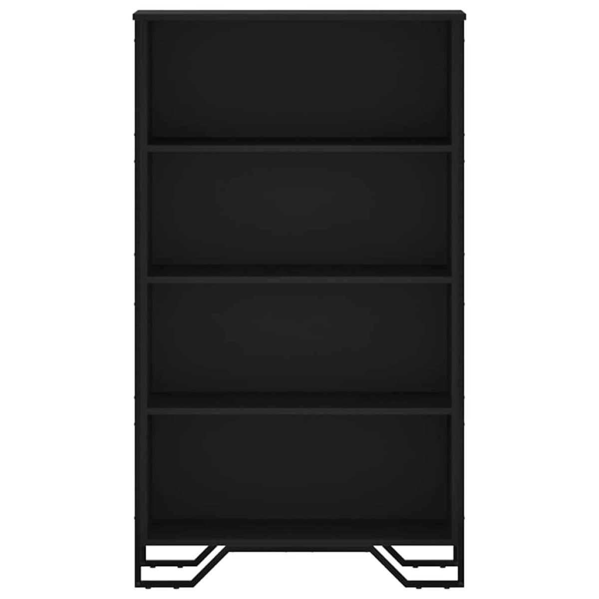 vidaXL Βιβλιοθήκη Μαύρη 80x31x137,5 εκ. από Επεξεργασμένο Ξύλο