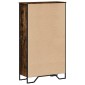 vidaXL Βιβλιοθήκη Καπνιστή Δρυς 80x31x137,5 εκ. από Επεξεργασμένο Ξύλο