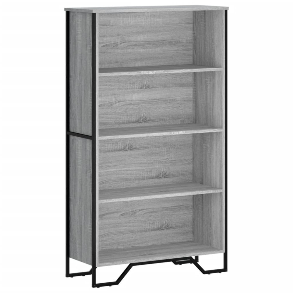 vidaXL Βιβλιοθήκη Γκρι Sonoma 80x31x137,5 εκ. από Επεξεργ. Ξύλο