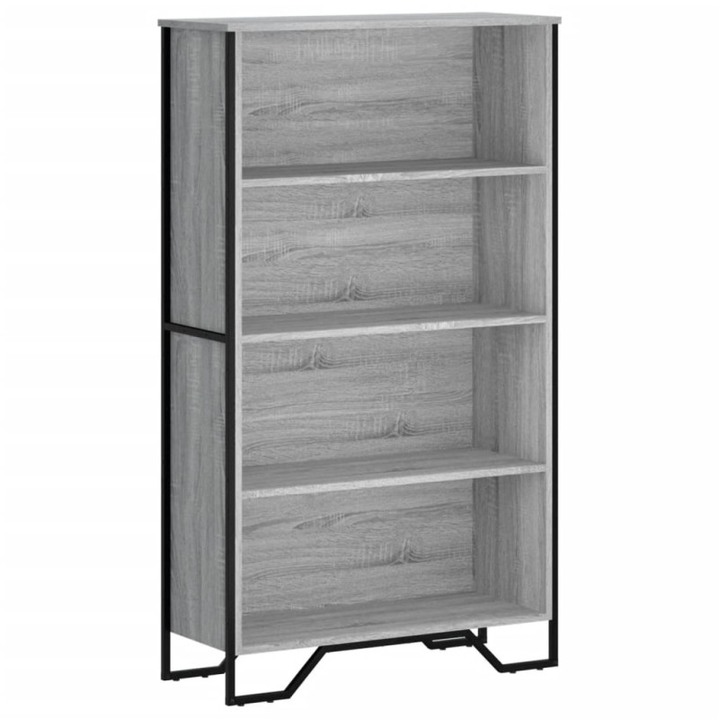vidaXL Βιβλιοθήκη Γκρι Sonoma 80x31x137,5 εκ. από Επεξεργ. Ξύλο