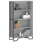 vidaXL Βιβλιοθήκη Γκρι Sonoma 80x31x137,5 εκ. από Επεξεργ. Ξύλο